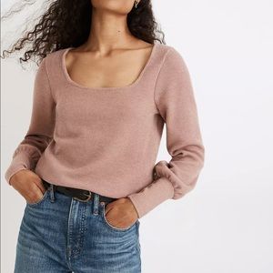 Madewell Ottoman Rib Square neck Top